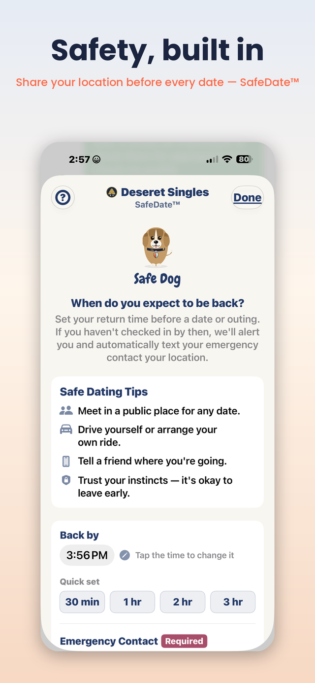 SafeDate — share your location before every date