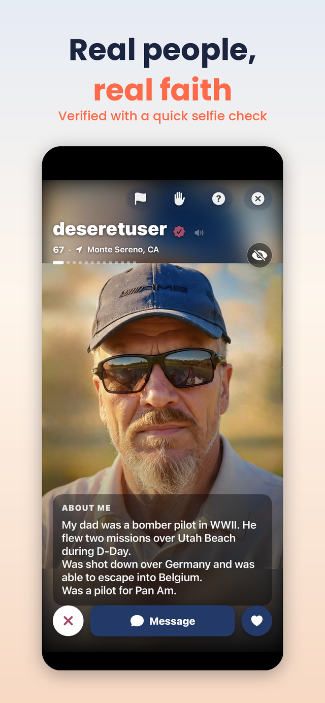 Verified members — real people, real faith